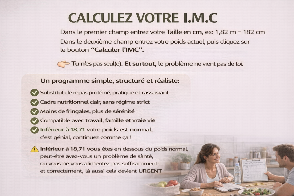 calculez votre IMC