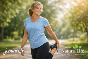 Étirement en plein air sous le soleil