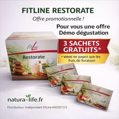 Offre dégustation gratuite FitLine Restorate
